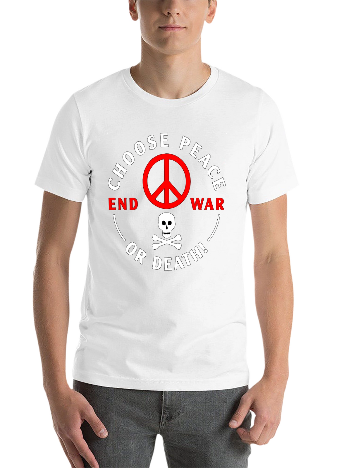 Choose Peace or Death Graphic T-Shirt