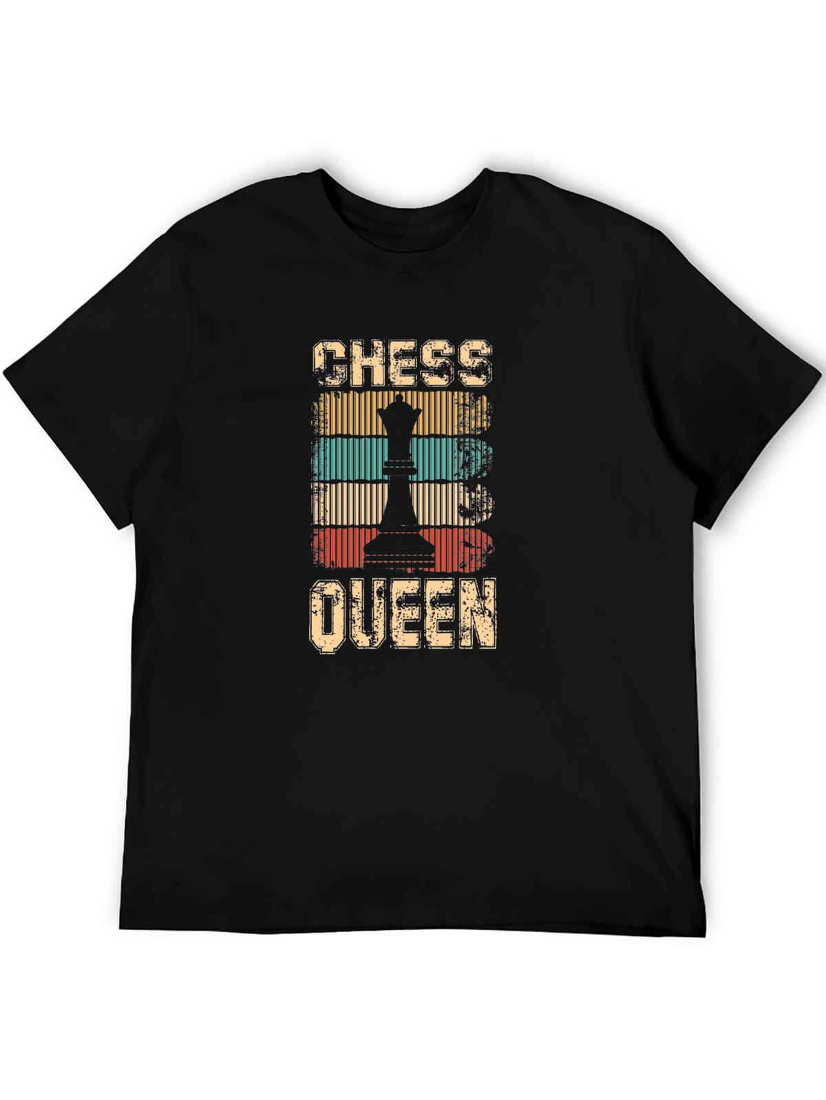 Chess Queen Retro Style Graphic T-Shirt
