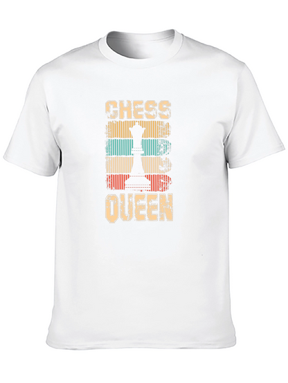 Chess Queen Retro Style Graphic T-Shirt