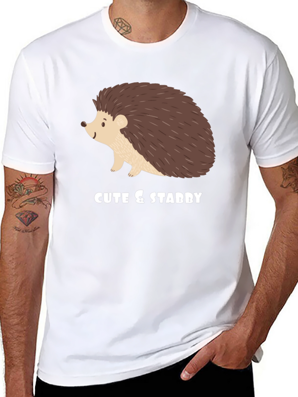 Cute & Stabby Hedgehog Graphic Tee