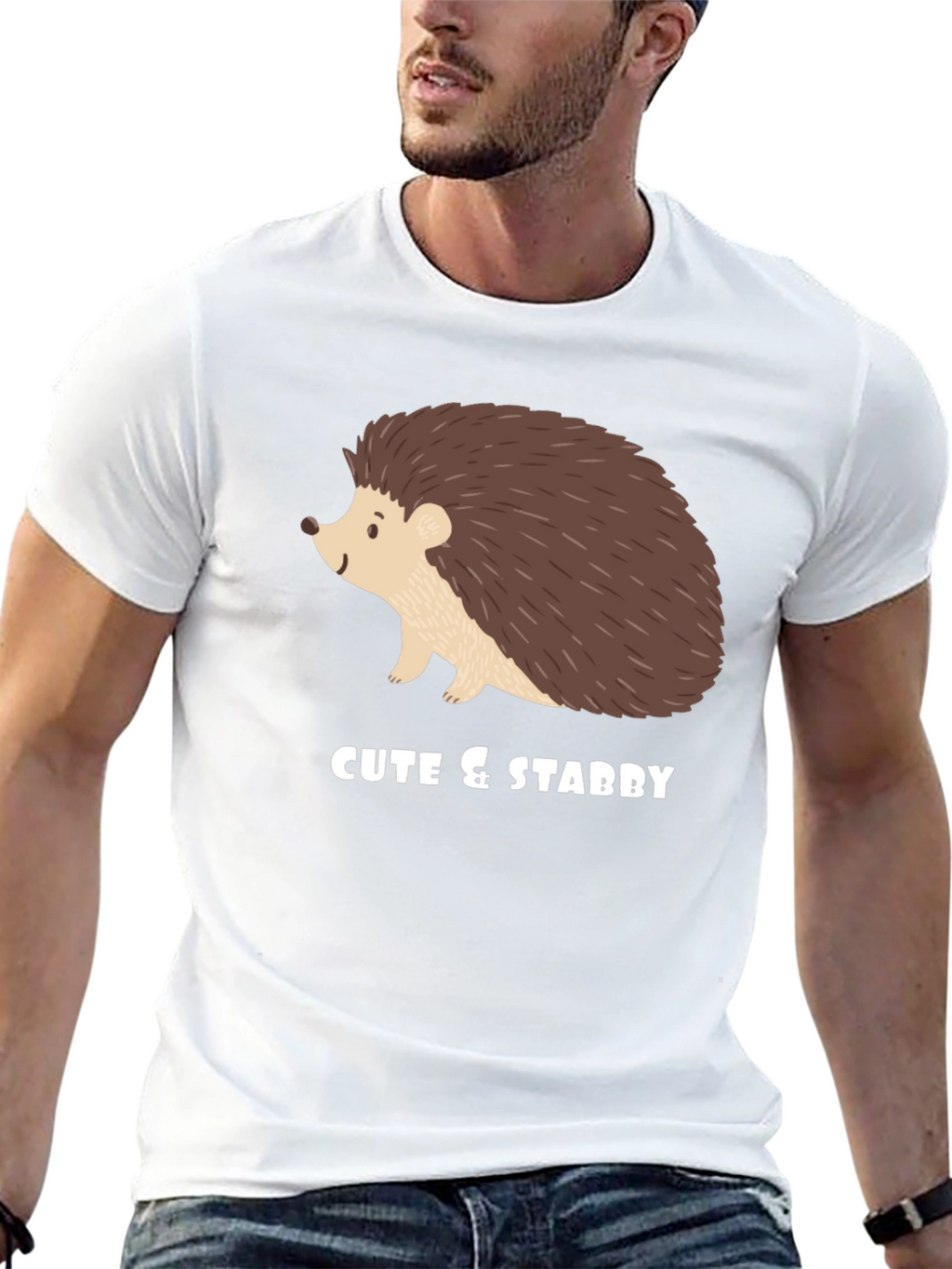 Cute & Stabby Hedgehog Graphic Tee