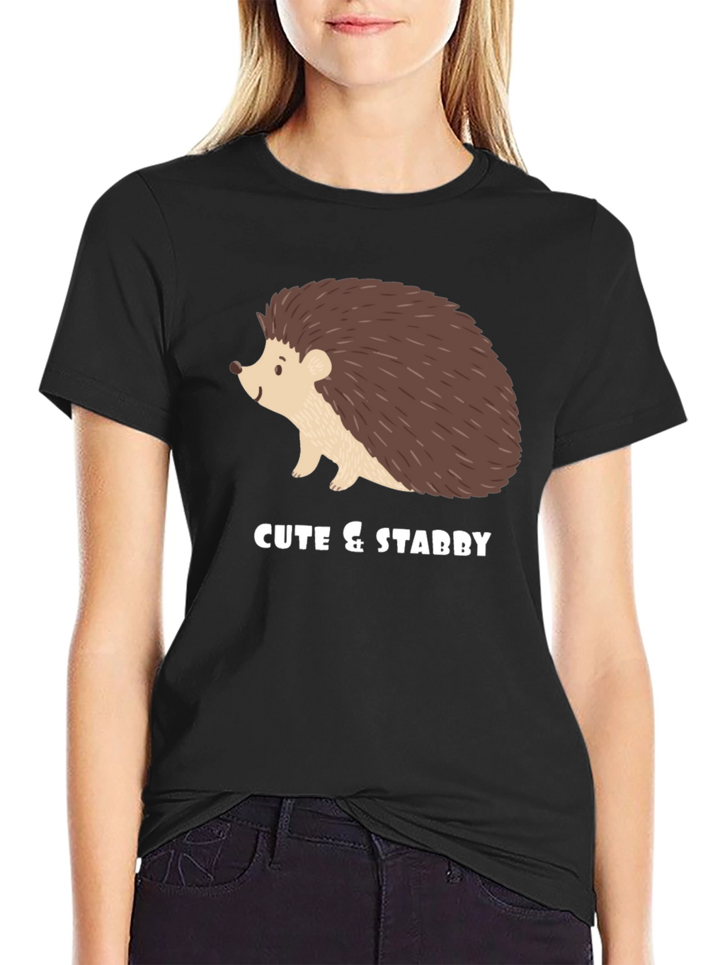Cute & Stabby Hedgehog Graphic Tee