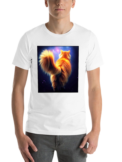Galaxy Cat T-Shirt - Black Cotton Tee