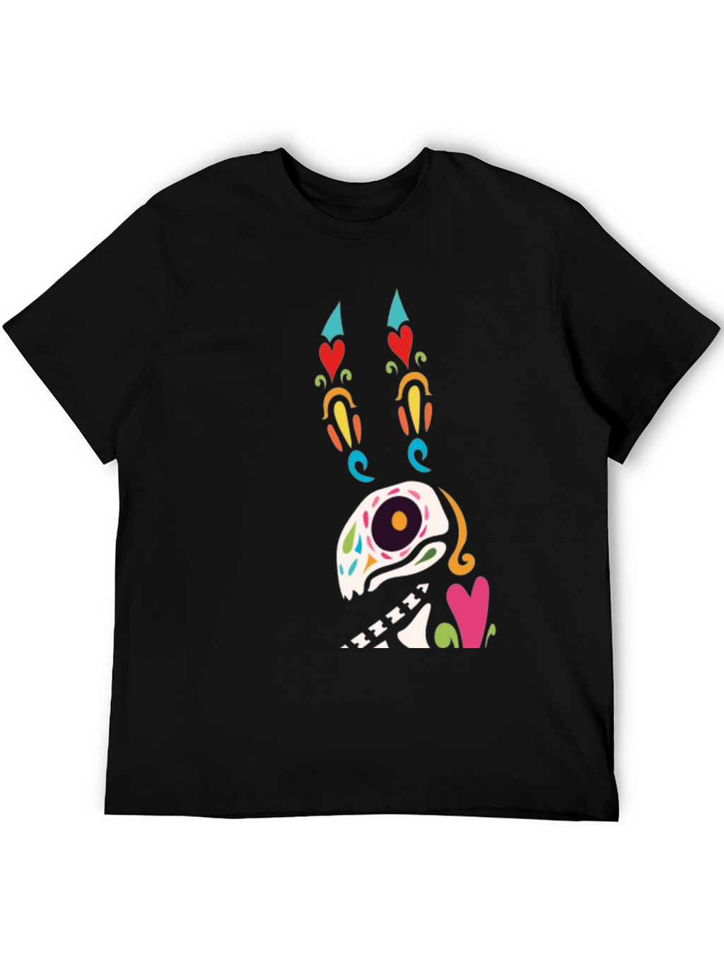 Sugar Skull Dog Graphic T-Shirt