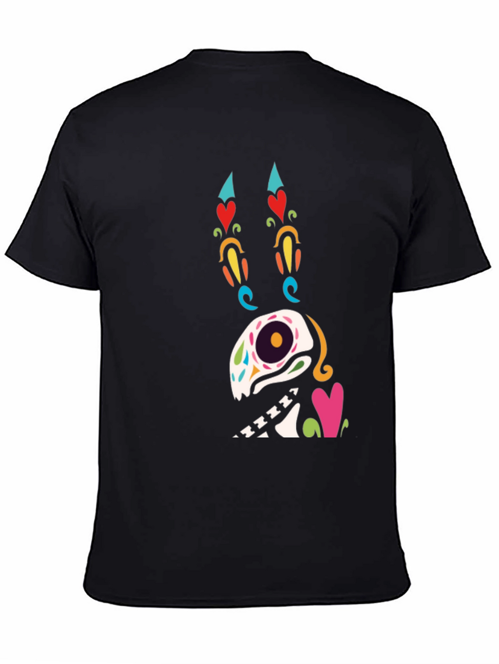 Sugar Skull Dog Graphic T-Shirt