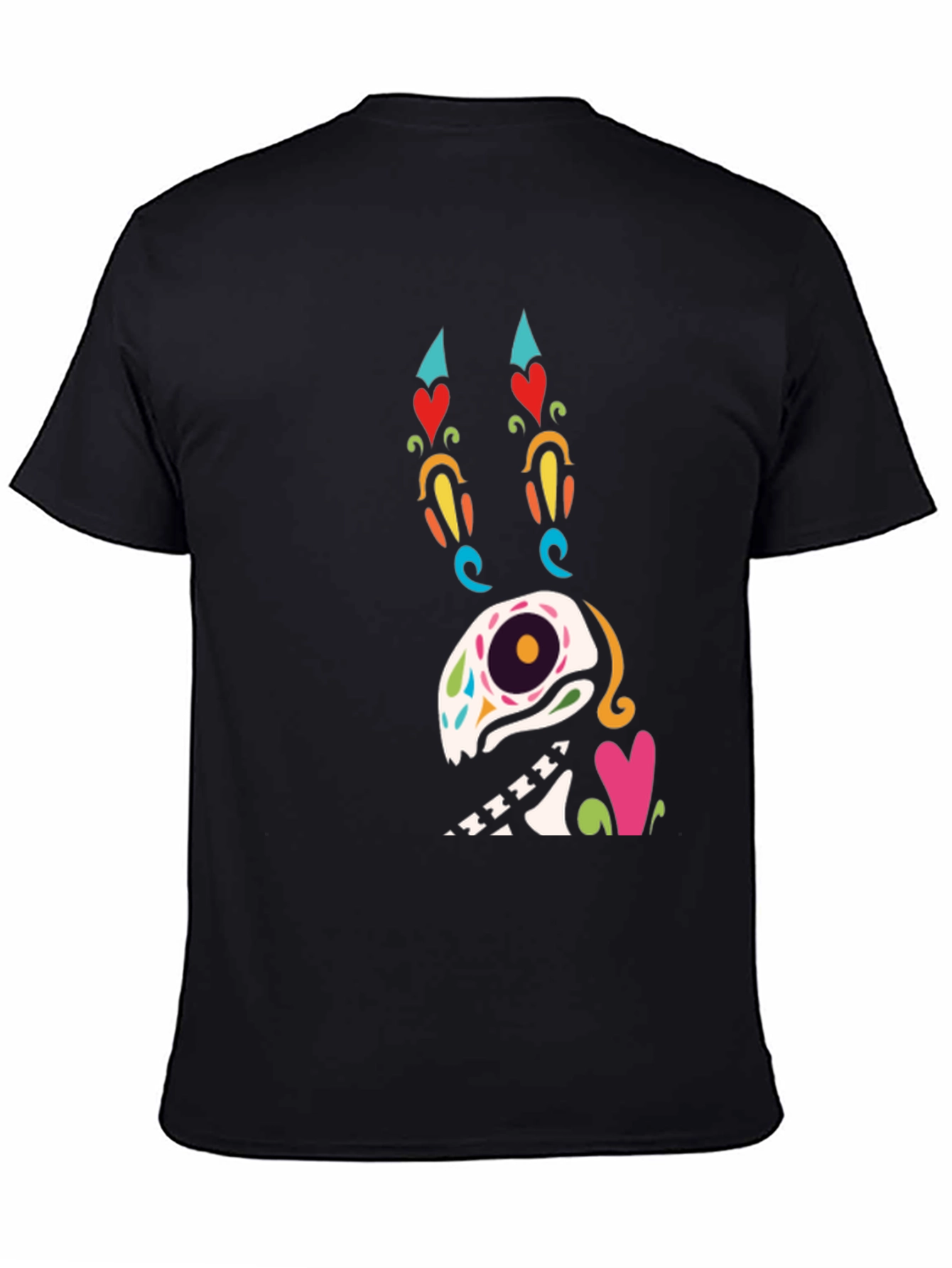 Sugar Skull Dog Graphic T-Shirt