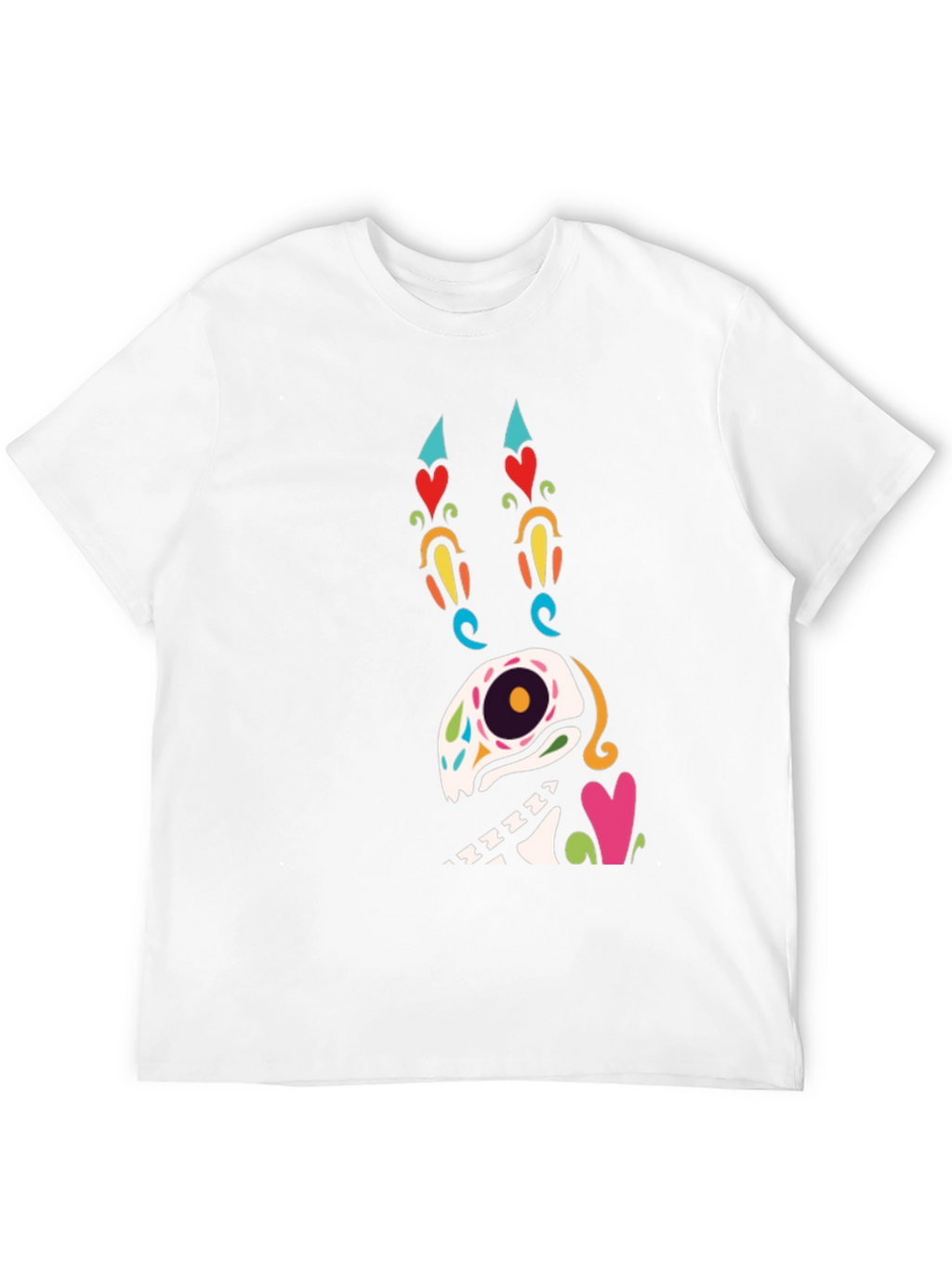 Sugar Skull Dog Graphic T-Shirt