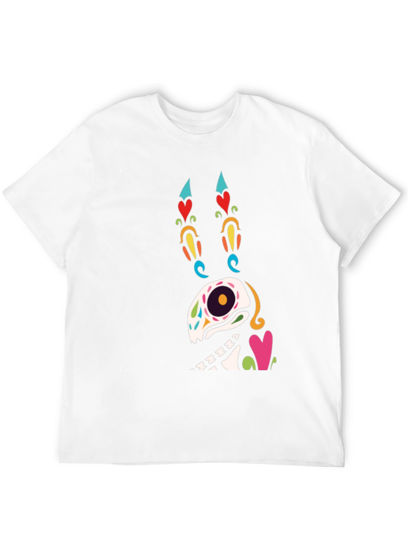 Sugar Skull Dog Graphic T-Shirt
