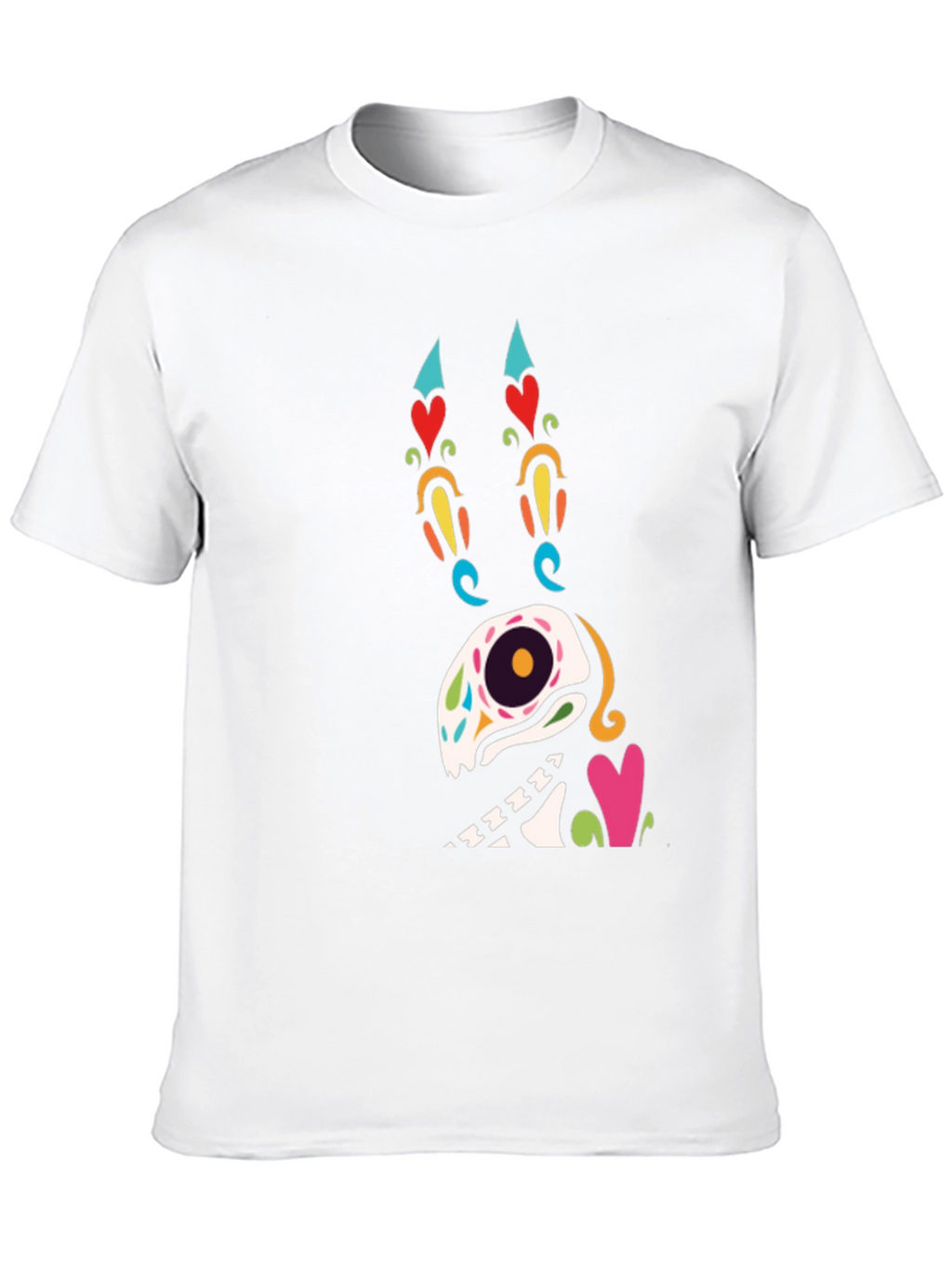 Sugar Skull Dog Graphic T-Shirt