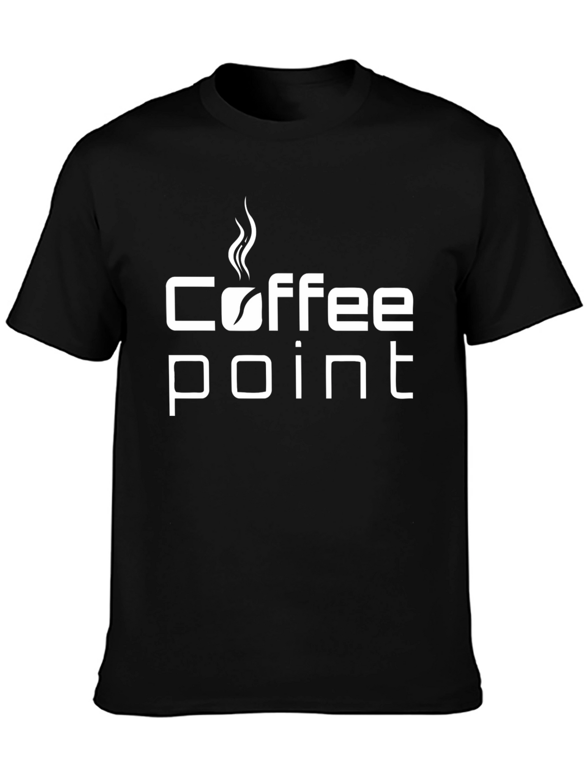 Coffee Point Graphic T-Shirt - Trendy Black Tee