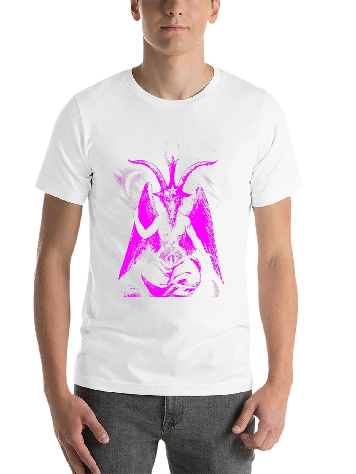 Baphomet Graphic Tee - Black Satanic T-Shirt