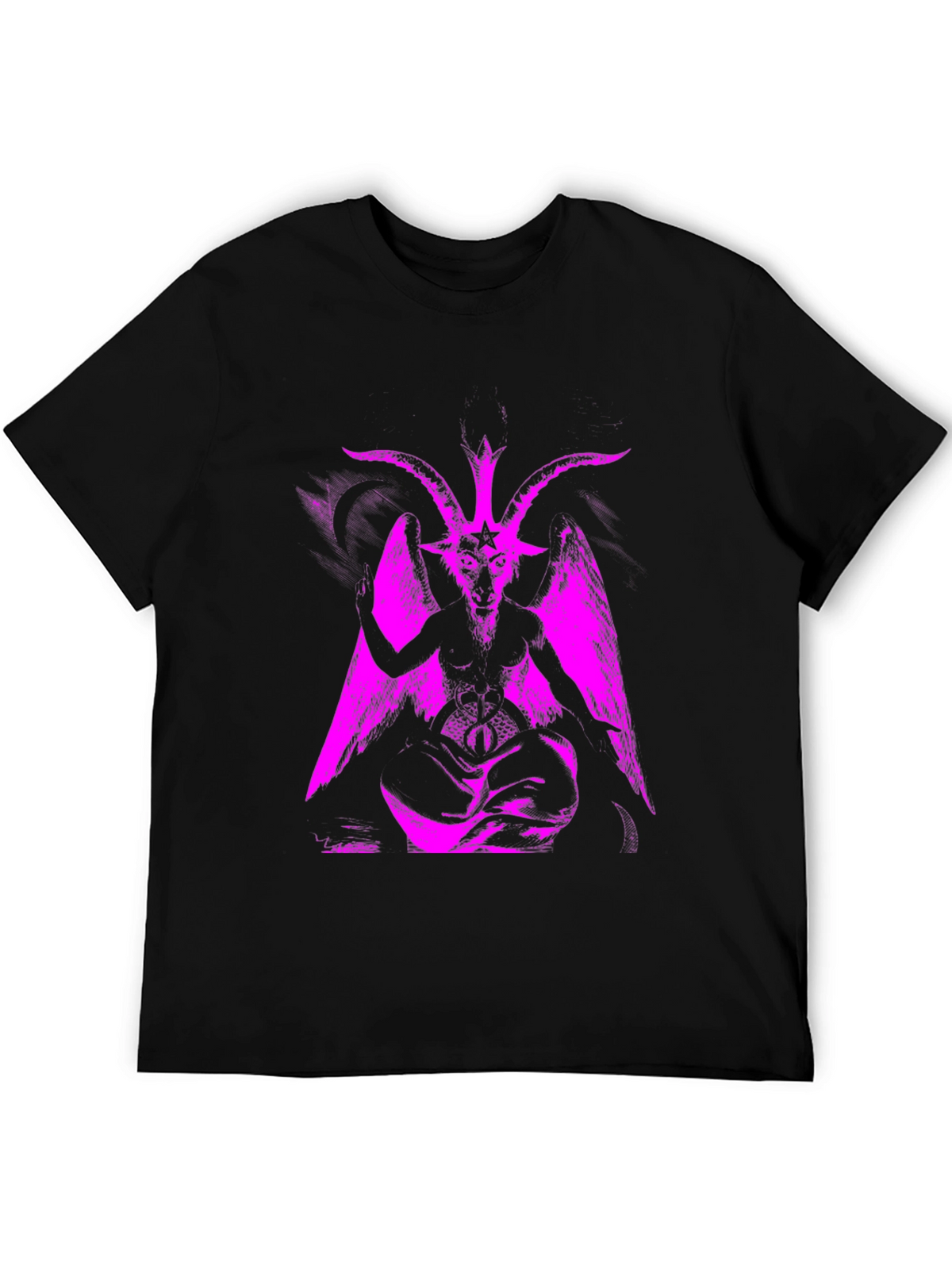 Baphomet Graphic Tee - Black Satanic T-Shirt