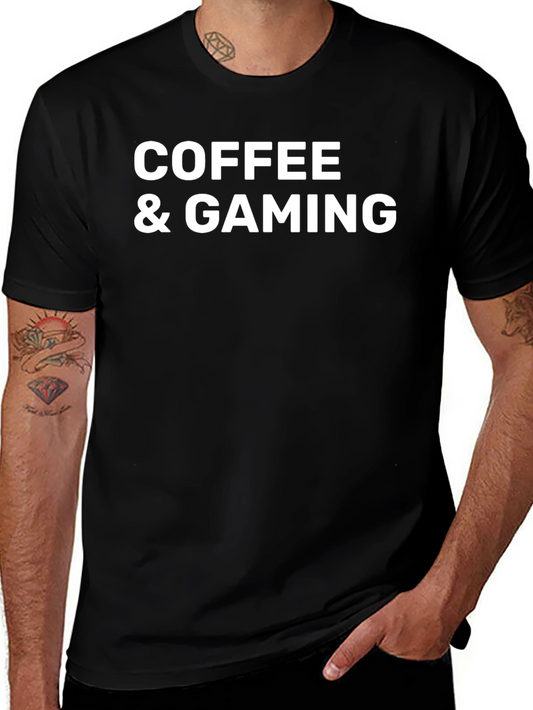 Coffee & Gaming Black T-Shirt