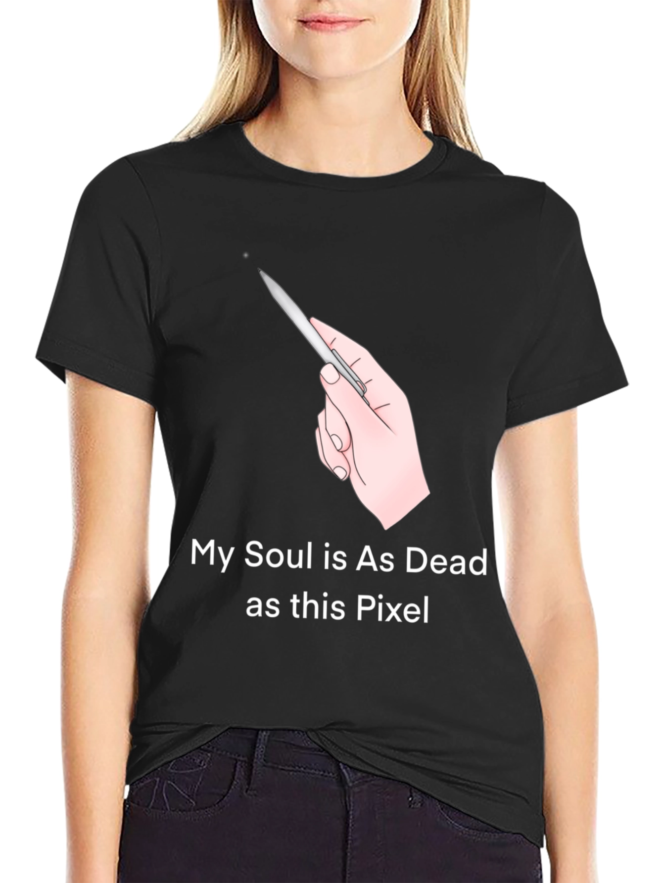 My Soul is Dead Pixel T-Shirt - Funny Graphic Tee