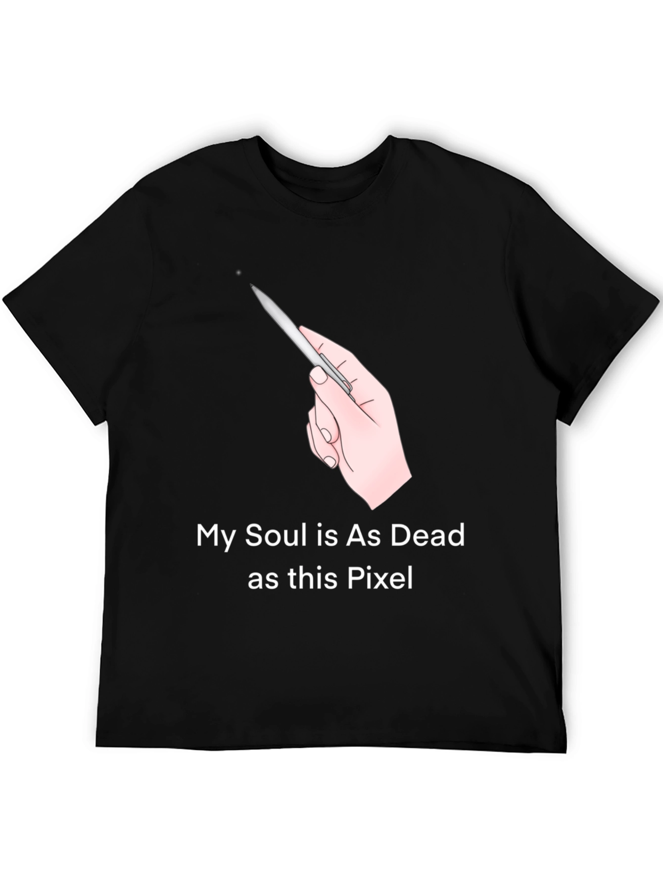 My Soul is Dead Pixel T-Shirt - Funny Graphic Tee