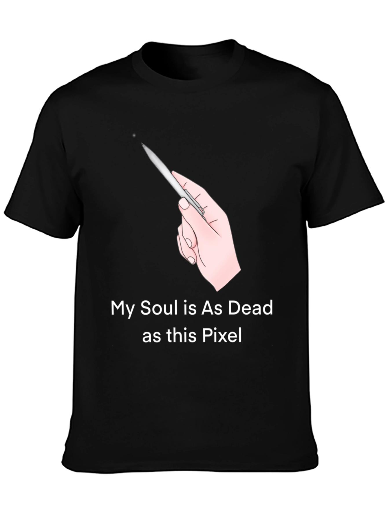 My Soul is Dead Pixel T-Shirt - Funny Graphic Tee
