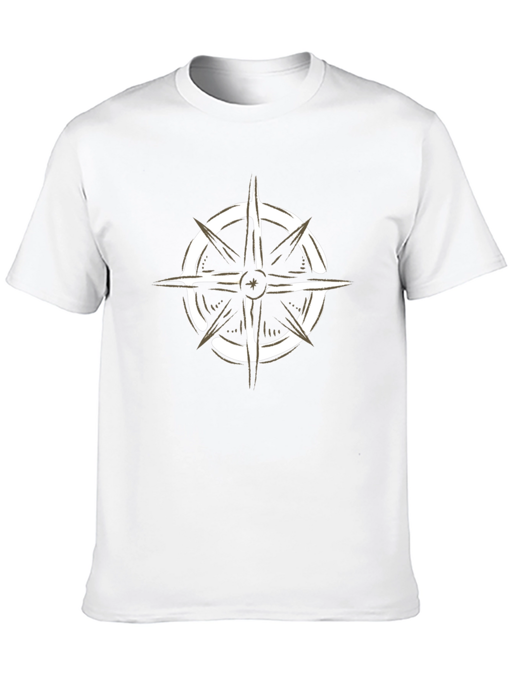 Compass Graphic Black T-Shirt - Adventure Awaits