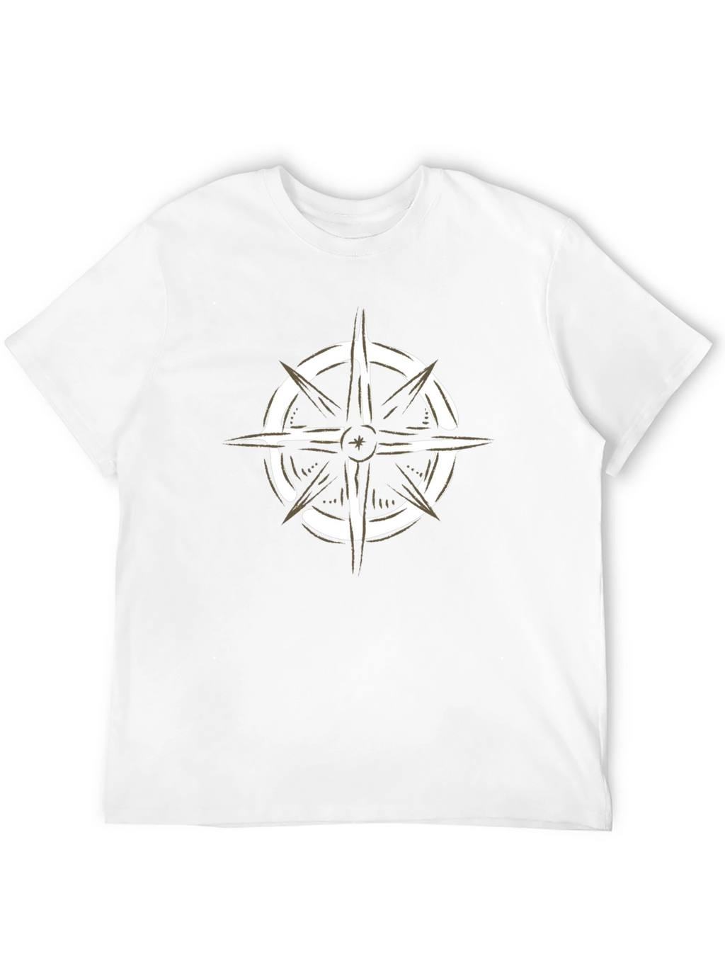 Compass Graphic Black T-Shirt - Adventure Awaits