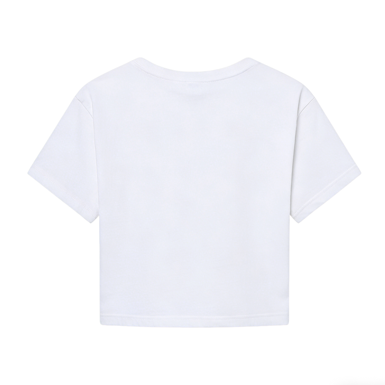 Y2K White Crop Top With Leopard Print Kind Heart Graphic