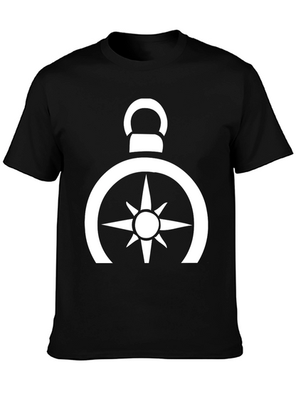 Compass Rose Graphic Tee - Black
