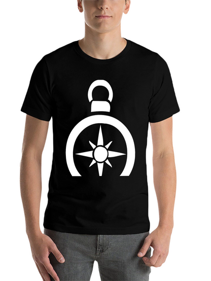 Compass Rose Graphic Tee - Black
