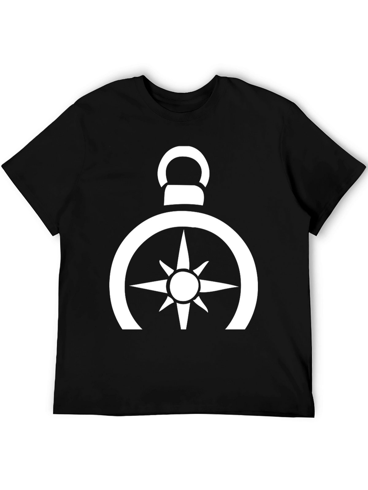 Compass Rose Graphic Tee - Black