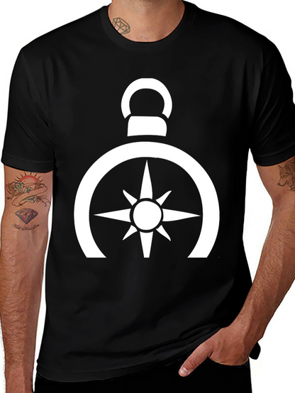 Compass Rose Graphic Tee - Black