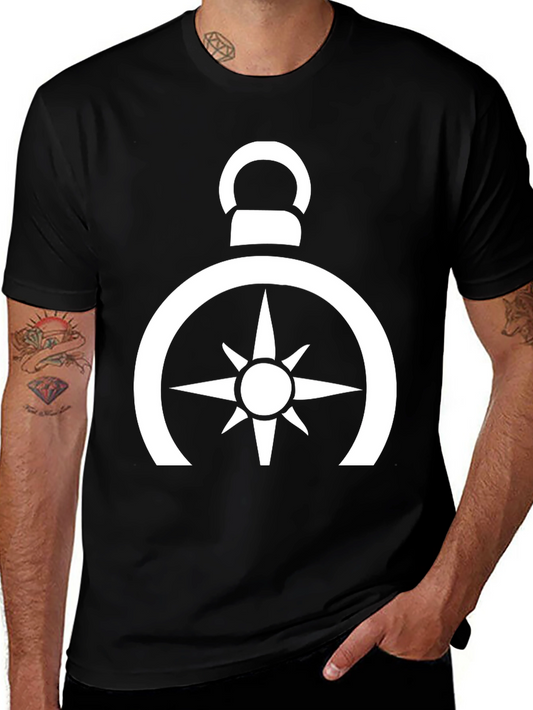 Compass Rose Graphic Tee - Black