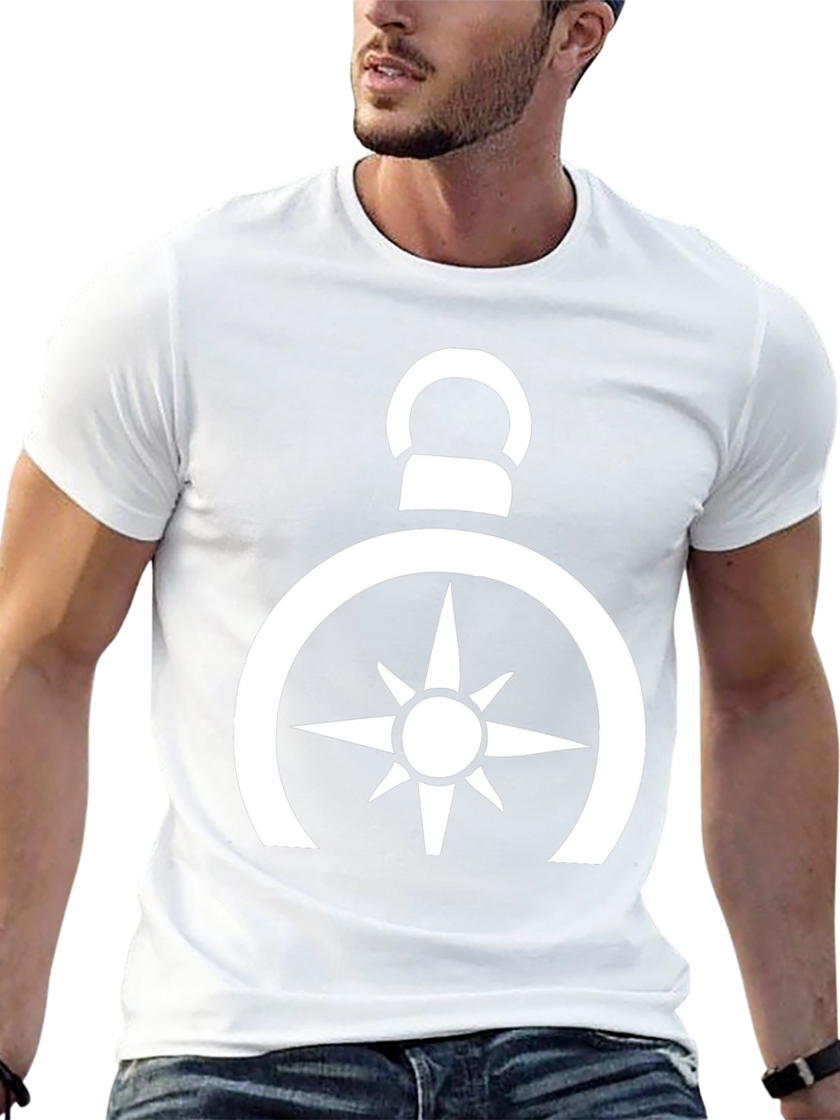 Compass Rose Graphic Tee - Black