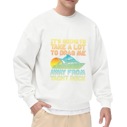 Yacht Rock Sunset Crewneck Sweatshirt, Retro Boat Nautical Pullover, Music Lover Gift