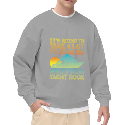 Yacht Rock Sunset Crewneck Sweatshirt, Retro Boat Nautical Pullover, Music Lover Gift