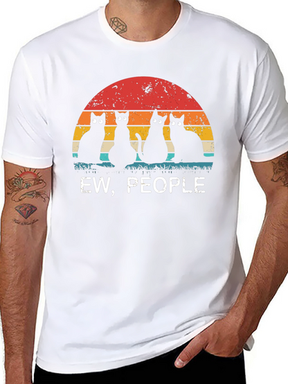 Ew People Black Cat Graphic Tee