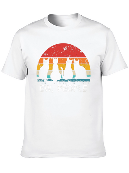 Ew People Black Cat Graphic Tee