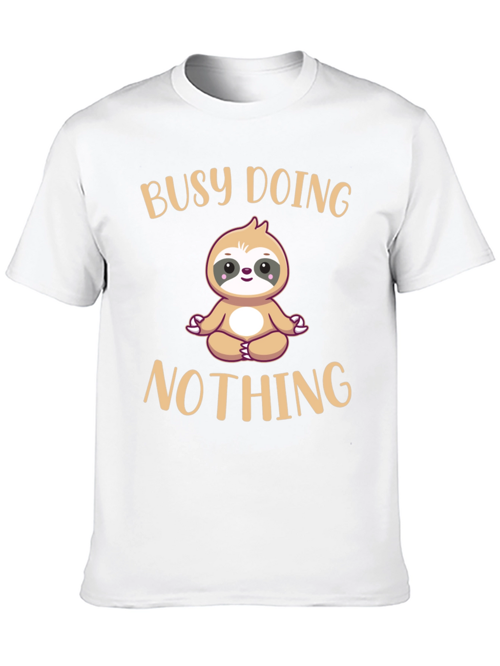 Busy Doing Nothing Sloth T-Shirt Funny Relaxation Tee