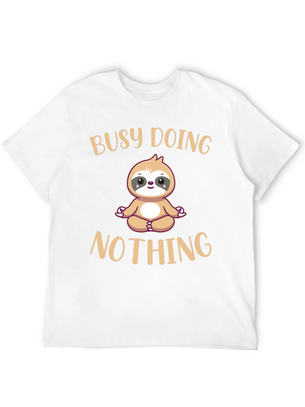 Busy Doing Nothing Sloth T-Shirt Funny Relaxation Tee