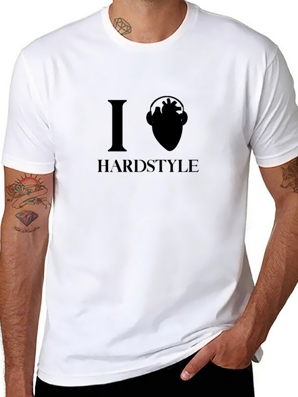 I Heart Hardstyle Black T-Shirt