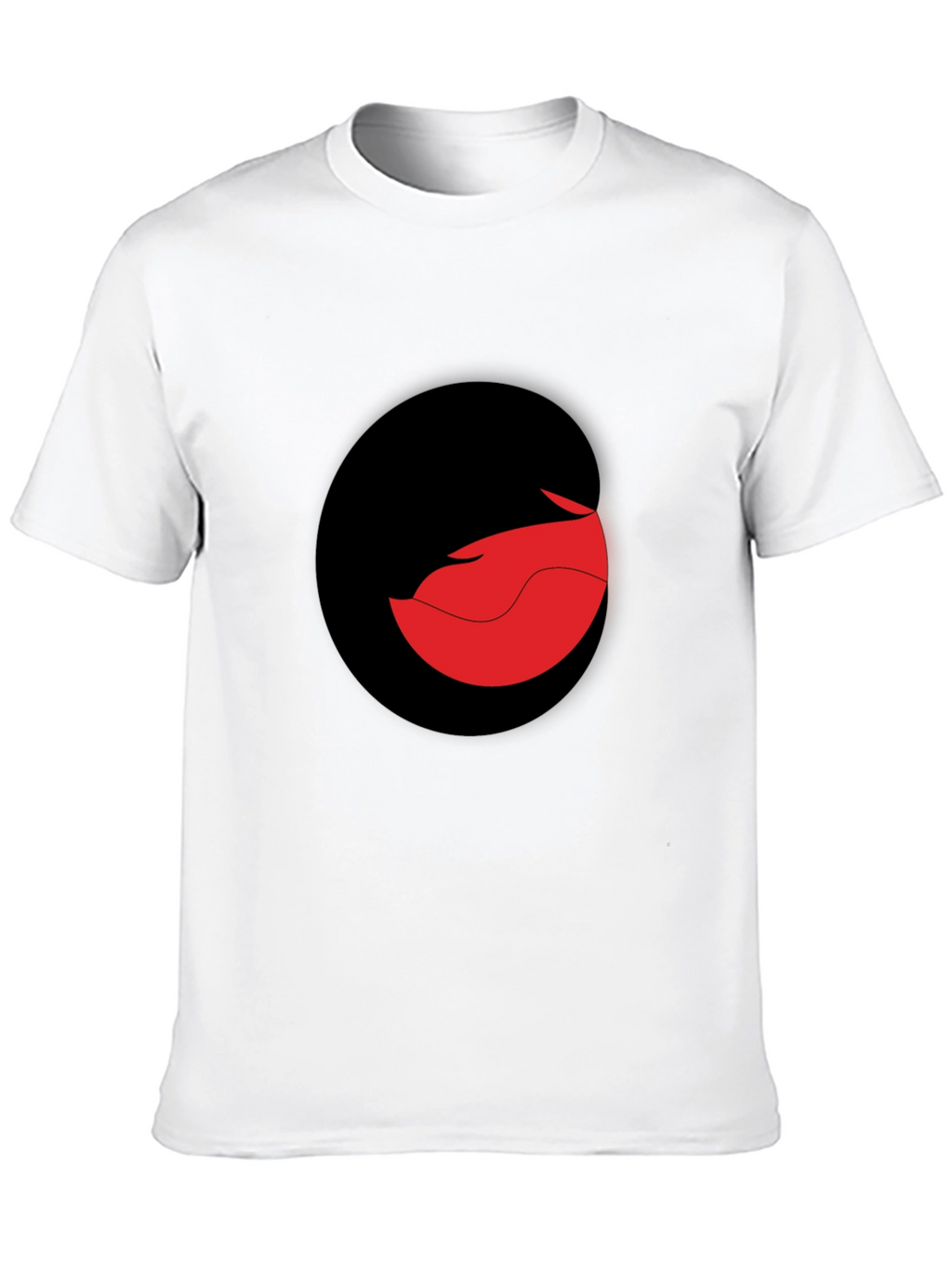 Modern Black T-Shirt with Abstract Graphic