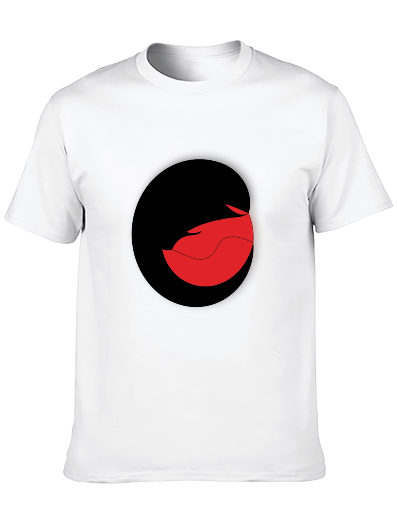 Modern Black T-Shirt with Abstract Graphic