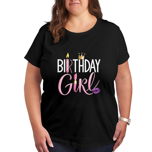 Glam Birthday Girl Party Graphic Women¡¯s Tee