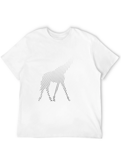 Modern Dot Pattern Black T-Shirt