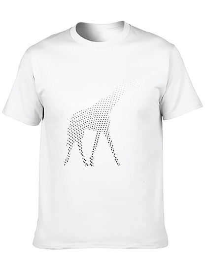 Modern Dot Pattern Black T-Shirt