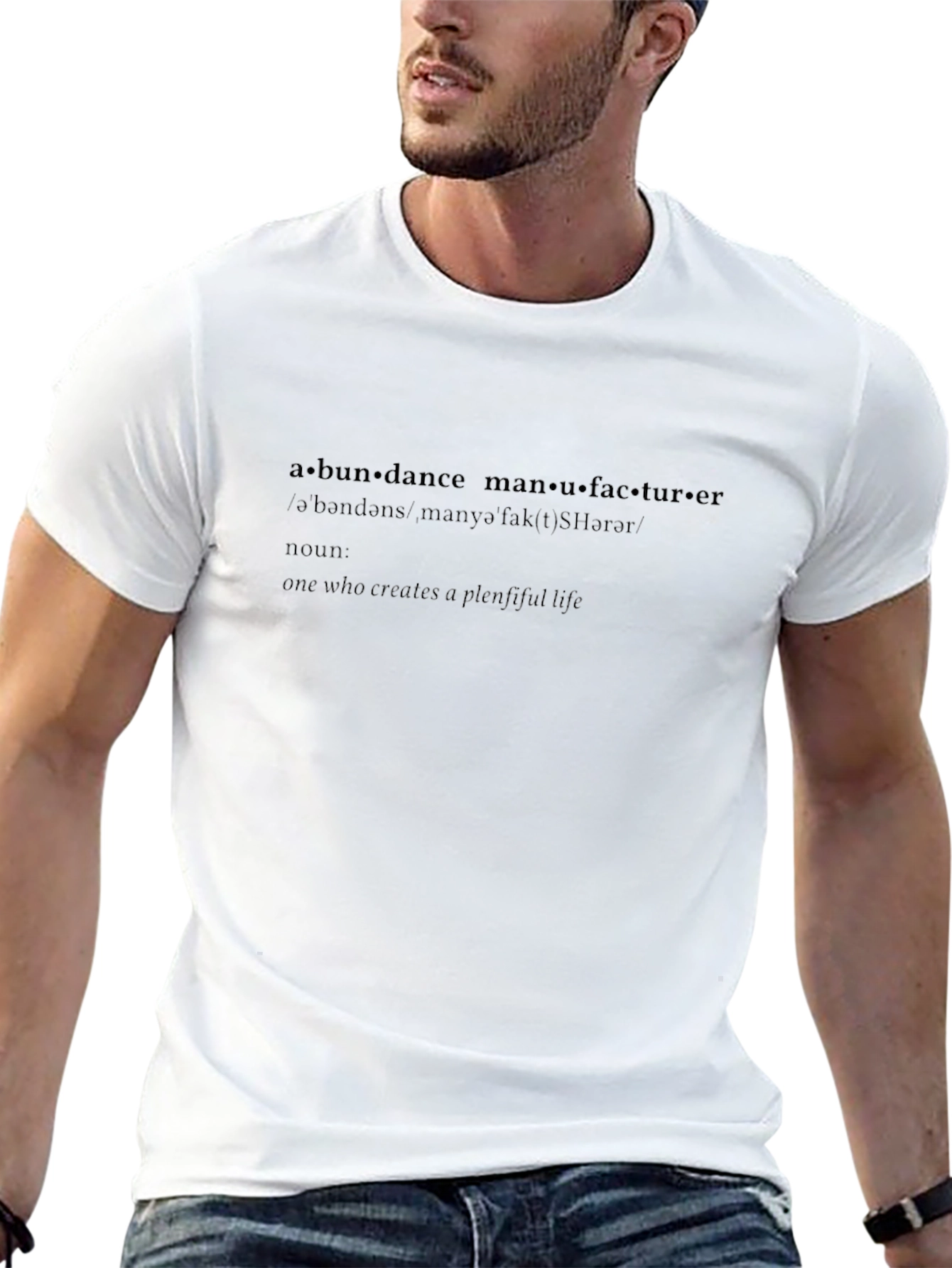 Abundance Manufacturer Black Graphic Tee