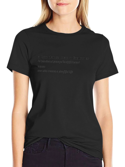Abundance Manufacturer Black Graphic Tee