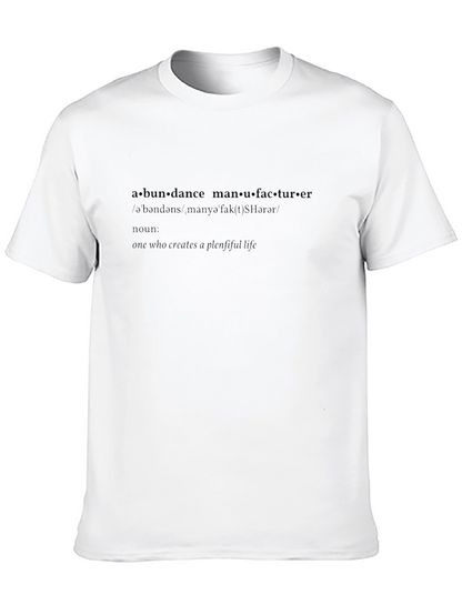 Abundance Manufacturer Black Graphic Tee