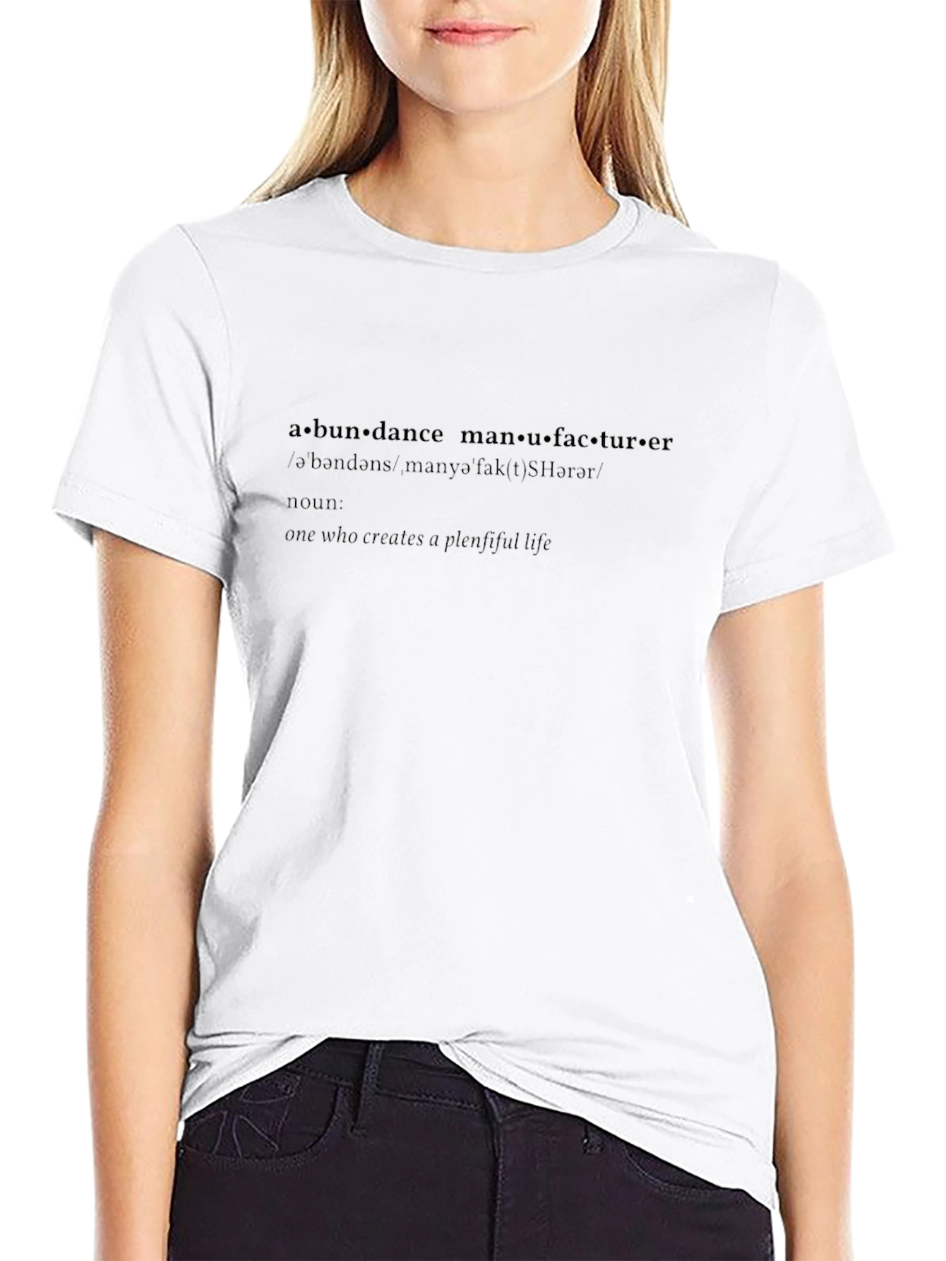 Abundance Manufacturer Black Graphic Tee