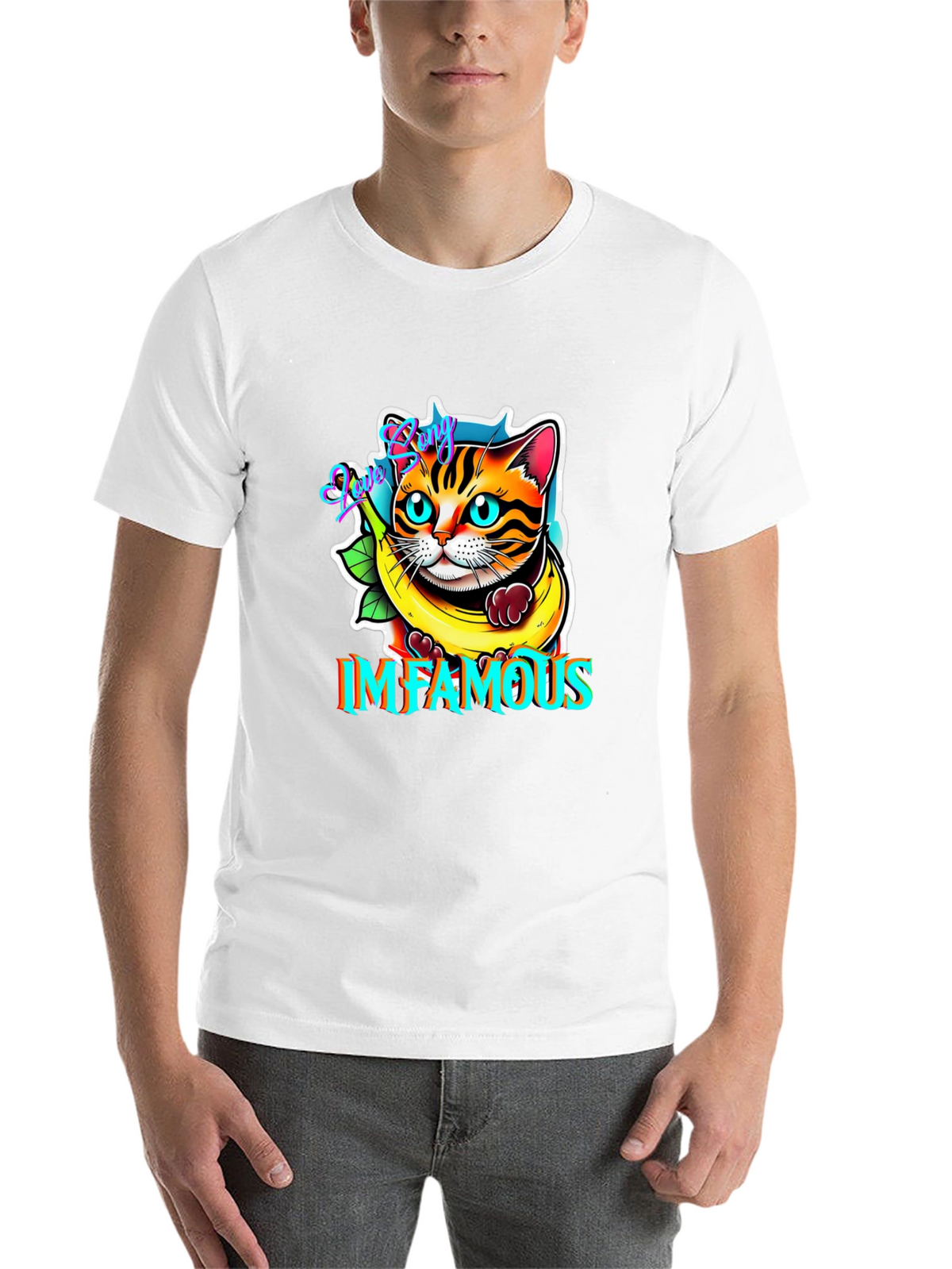Infamous Cat in Banana T-Shirt