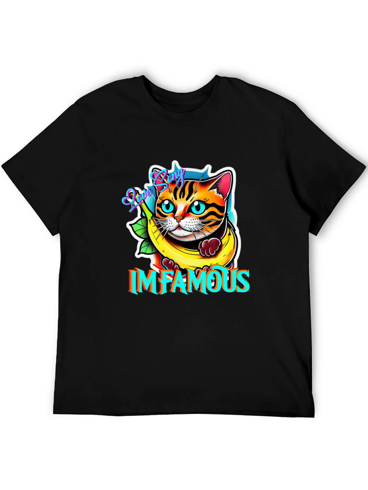 Infamous Cat in Banana T-Shirt