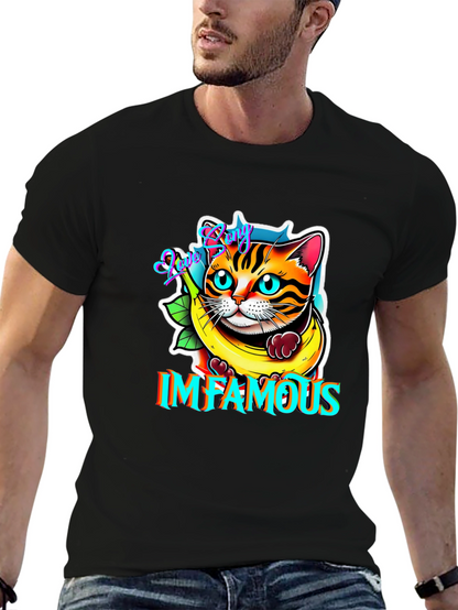 Infamous Cat in Banana T-Shirt