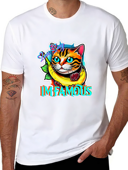 Infamous Cat in Banana T-Shirt