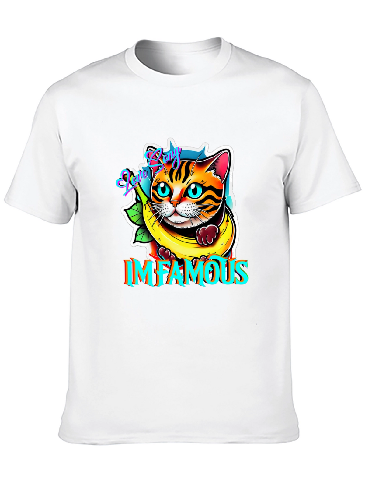 Infamous Cat in Banana T-Shirt
